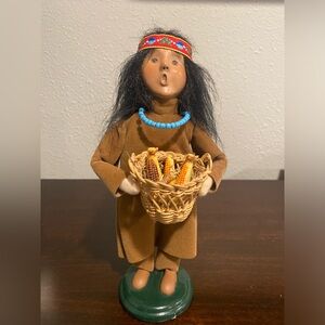 Byers Choice Native American Girl with Corn